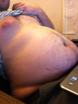 begginerbelly:  After a buffet. With the