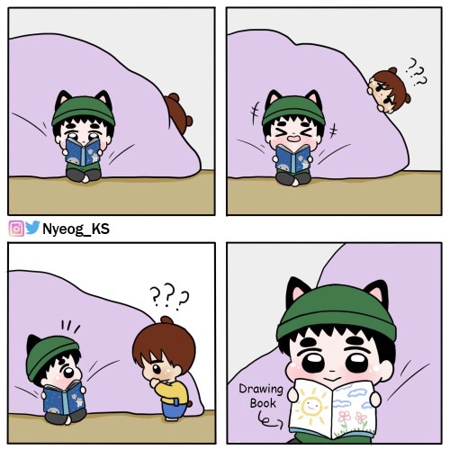 nyeog-ks: [Fanart] Kitten Soo &amp; Nini bear: Friends