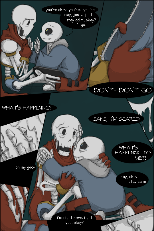 zarla-s:  This may be the worst idea I’ve ever had. Contains spoilers for the end of the True Pacifist route! The single image version is here. * It makes a joke about spaghetti. It hates its own joke.* It tidies up the place, then immediately scatters