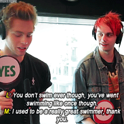 lukes-penguinn:  walter-mckey: Have you ever peed in a swimming pool?   “it’s kinda a hobby of mins”