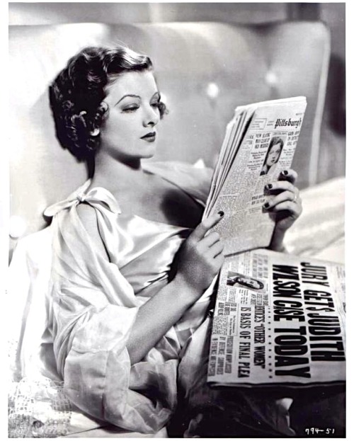 “listen, there is no acting style. most people just play themselves.” Myrna Loy BORN ON THIS DAY
