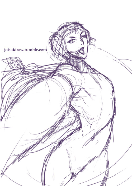 joiskidraw:  “Die!!”Quick sketch/doodle of Jeanne killing you