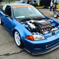 boostlust:              What kind of engine is this ?         My coworker building one of these. Acura TL Type S motor and trans.