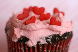 journeyofafoodaholic:  delectabledelight:  I heart pink cupcakes  (by Bakerella)  Happy Valentine’s Day!!