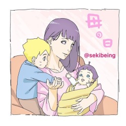 sekibeing:  #母の日 #ヒナタ #ボルヒマ