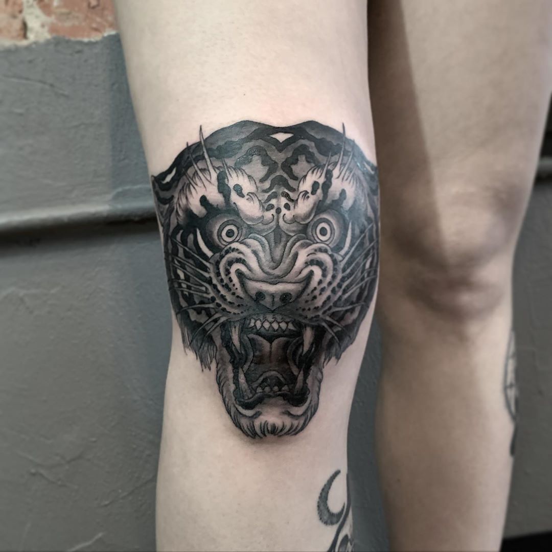 tiger knee tattoo girlTikTok Search