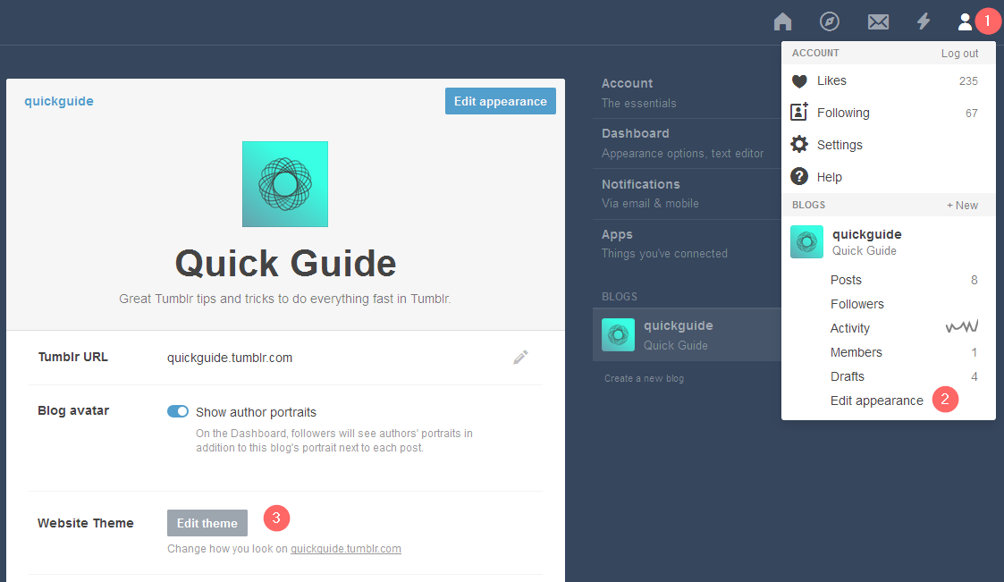 Tumblr Accessibility Enabler Installation Guide