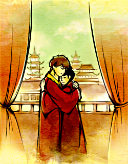 la-vaniteuse:mai + zuko, in watercolours