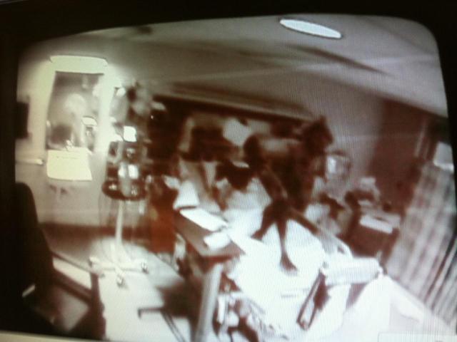 sixpenceee:  The Hospital Demon  This photo was captured by a nurse on a surveillance