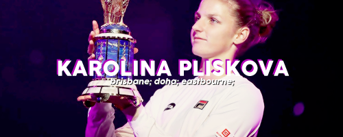 WTA Finals line up:Simona HalepGarbine MuguruzaKarolina PliskovaElina SvitolinaVenus WilliamsCarolin