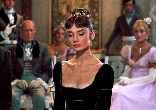 rosies:Audrey Hepburn as Natasha Rostova inWAR AND PEACE (1956)