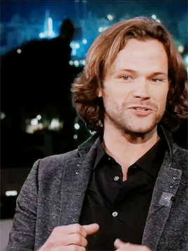 hallowedbecastiel:Jared on Jimmy Kimmel Live! 10/12/17
