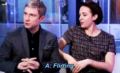 sherlockens:  M: So we checked that we were both single. A: Which we were. M: Well