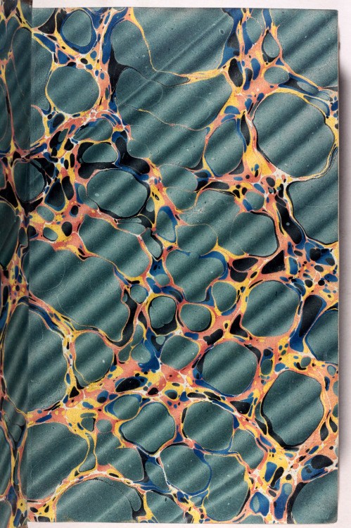 michaelmoonsbookshop:19th century marbled paper