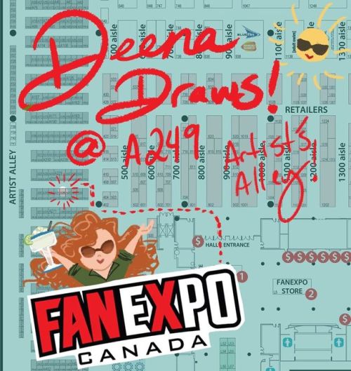 Fanexpo Canada starts tomorrow! I’ll be at table A249 in artists alley (south building)! I’ll have a