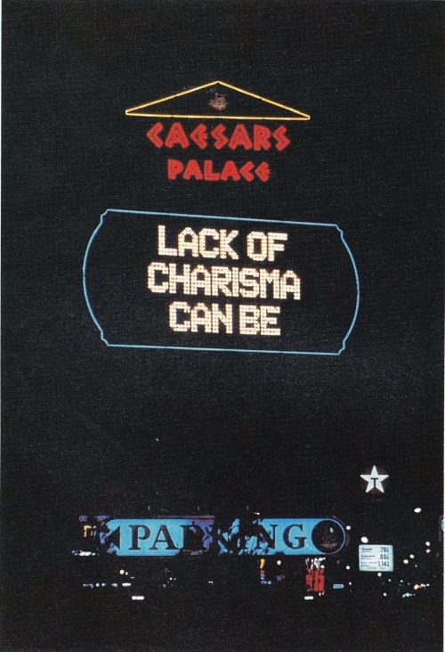 descroissants:Jenny Holzer, Selection from Trusims, Las Vegas, Nev. 1986