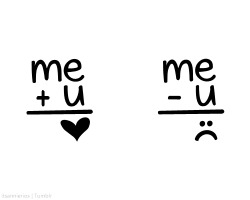 quads-for-the-gods:  LOL NO. me+u= meu me-u=