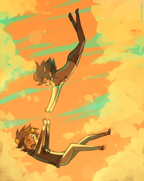 some falling karezis~ this was supposed to be a doodle but then backgrounds happened ahh