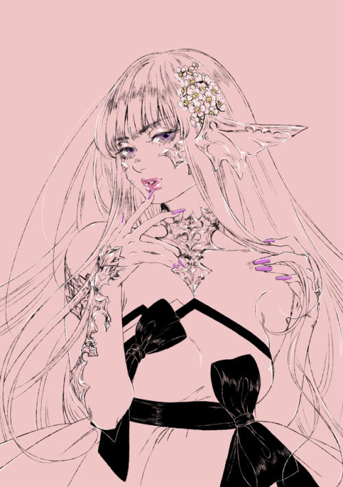 eorzean-ladies: OMG I can’t even describe how happy I am with this commission. She captured Ka