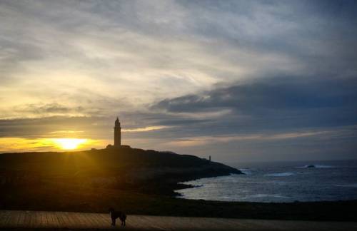 #coruña #galicia #españa #otoño #sunset #torre #hercules (en Tower of Hercules)