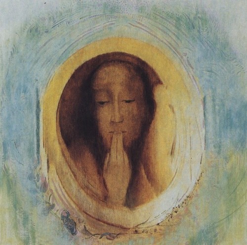 colin-vian:  Odilon Redon, Il silenzio, 1911, New York, Museum of Modern Art, 54 x 54 cm.