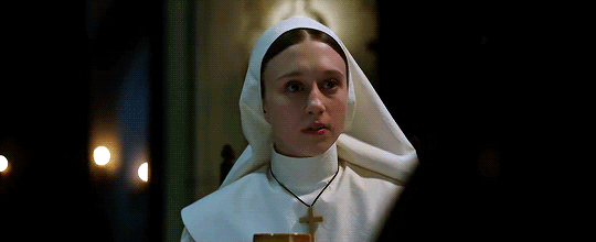 jlaws:  What did you see? I saw a nun.The Nun (2018) dir. Corin Hardy
