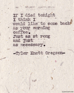 tylerknott:  Typewriter Series #300 by Tyler