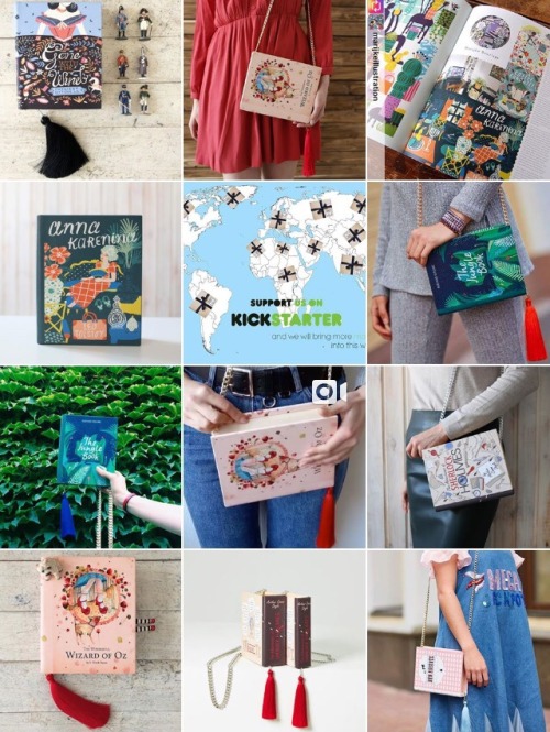 ifreakinlovebooks: Shoutout to Book Vosk. They make gorgeous book inspired wooden clutches and just