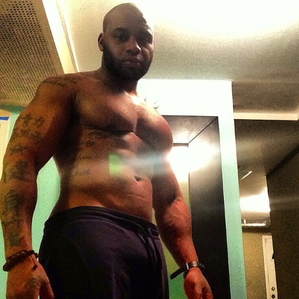 shit-gets-real-when:  My Trainer has a BIG dick!