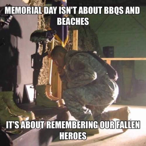 lelica011:  mastergreywolf67:  mastergreywolf67: Memorial Day. I would ask each of you to take a few moments and remember the meaning on this particular day. The men and women who have paid the ultimate sacrifice, their lives, so that We, the People can