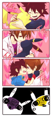 mypalletshippinglove:  Source: Pixiv Surprise surprise! Haha ♥ 