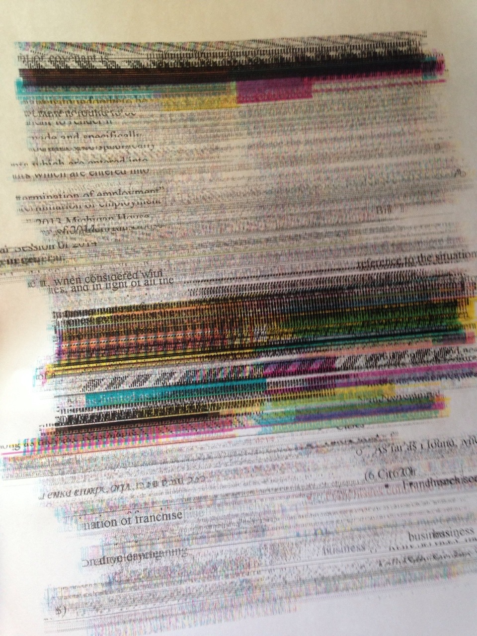 hiorioh:  My printer decided to perfect its postmodernist cut-up technique instead