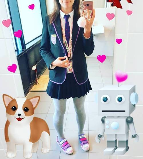 Porn I love school uniforms and robots  photos