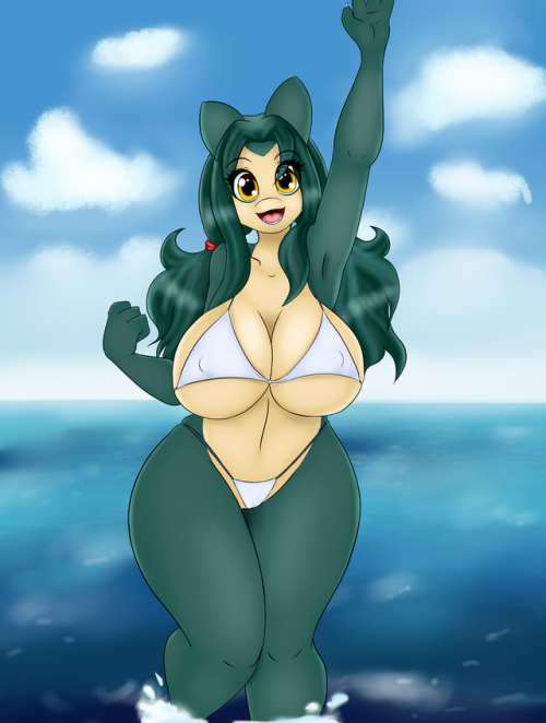 neronovasart: Nina Splash So the new senran kagura game is really fun, also here is Nina being cute in a swimsuit and all that stuff.  < |D’‘‘