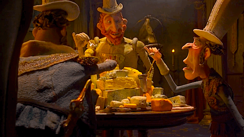 cheese | the boxtrolls  “Pungent. Complex. I’m tasting notes of love. … All in favor of– cutti