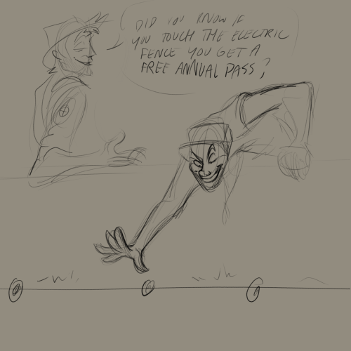 Some Old TF2 Sketches That I Did To Help Artblock Might Do Some More Cause I Love These Looney-tooney