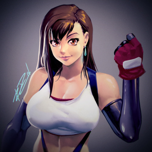 robscorner:  Forgot about this Tifa that I was painting a while back so I just cropped it and woopwoop~