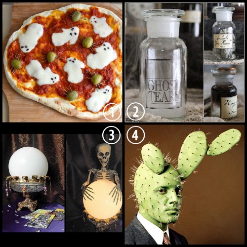 What’s on my Tumblr Halloween Blog? 4 DIY Halloween Crafts.Ghost Pizza and Spider Recipe from 