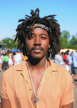Lowhency, singer-songrwiter, at the AFROPUNK Festival in Brooklyn.