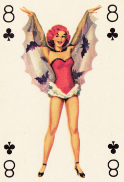 vintagegal:  1950s playing card 