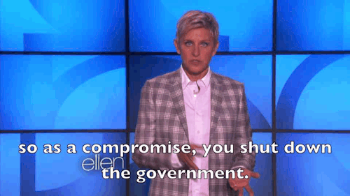 ellendegeneres: Ellen lays out the government shut down for anyone to understand.