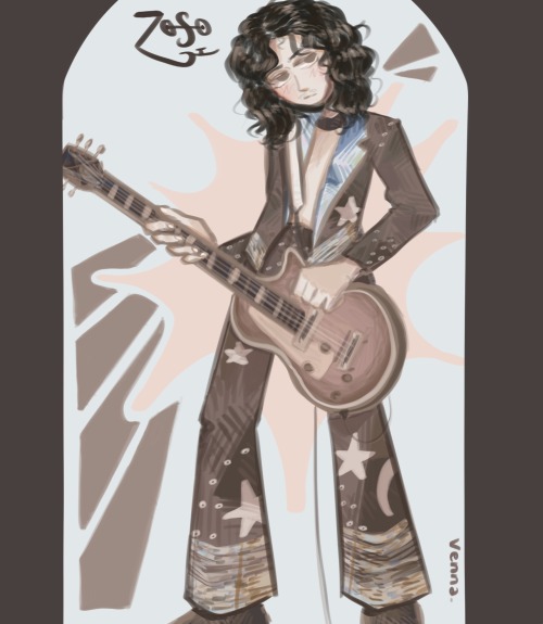 Jimmy Page!! This Was Super Fun To Draw