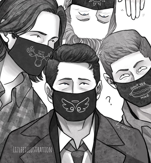 lizleeillustration: Look, I don’t know what happened here, but Team Free Will 2.0 thinks masks