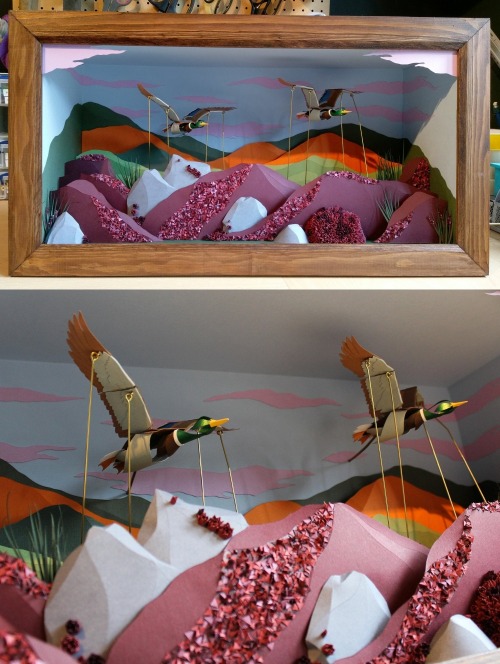 sosuperawesome:Paper and Kinetic Sculptures Name And Colour on Etsy 