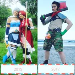 I was curious to see how much my cosplay has improved since I started in 2013 and huh&hellip; It&rsquo;s def gotten better! Both of these are from Animenext, because it&rsquo;s the first con I ever cosplayed!  Also, it should be noted that Tori is still