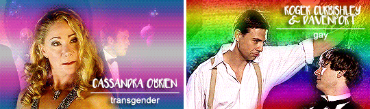 swirlknight:  claratwelve:  Doctor Who LGBT+ characters from 2005 - present  I love