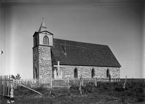 Church of the Sacred Heart, Bueyeros, New MexicoDate: 1915 - 1920?Negative Number: 163806