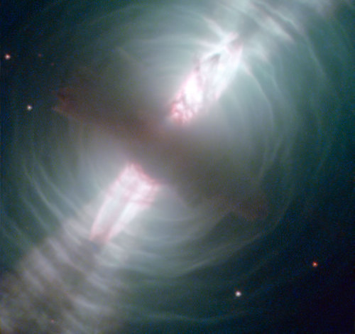 ikenbot: Searchlight Beams From a Preplanetary Nebula The NASA/ESA Hubble Space Telescope has been a