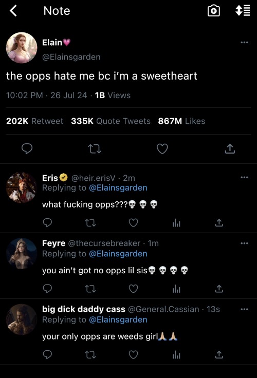 ACOTAR CHARACTERS USING TWITTER