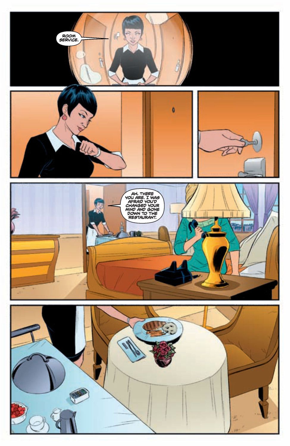yasminliang:  Preview pages for Steed and Mrs. Peel #5 have gone up on Comicosity